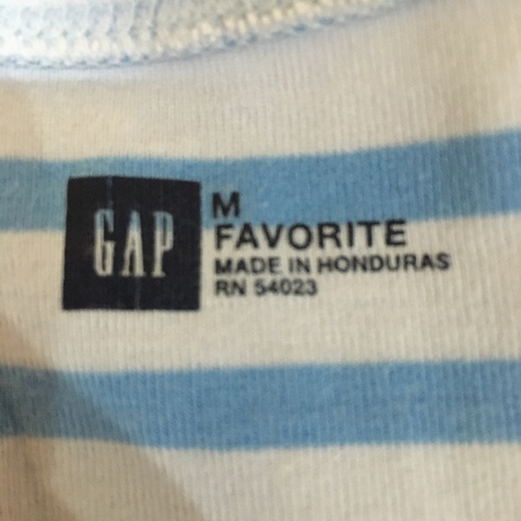 Gap Favorite shirt blue stripes 100% cotton - Picture 11 of 13